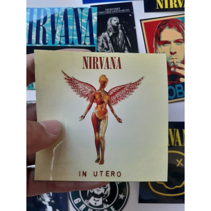 STICKER PACK NIRVANA SRICKER KURT COBAIN STIKER TUMBLR STIKER NIRVANA STIKER PACK