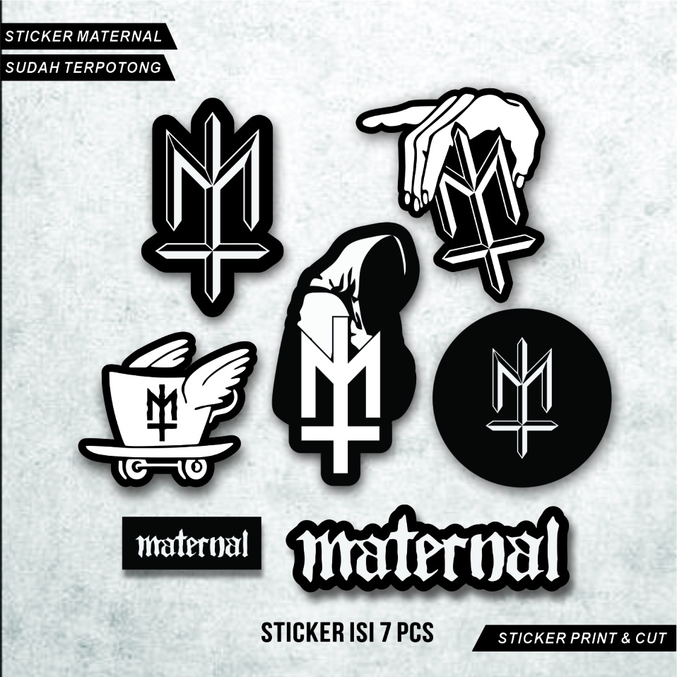 Sticker Maternal Pack  Stiker Maternal Sticker Brand Stiker Brand Lokal