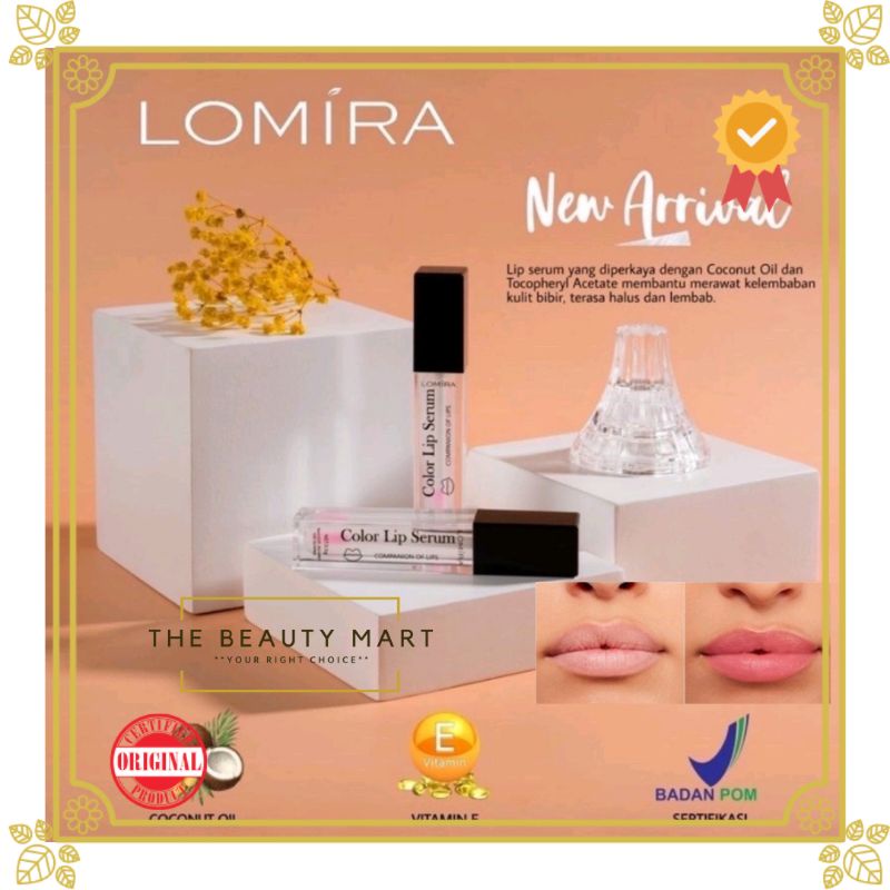 Lomira Lip Serum Color 5.5g | Lomira Lip Serum GOLD 6.5g/ VITAMIN | Salsa Lip Glow Serum