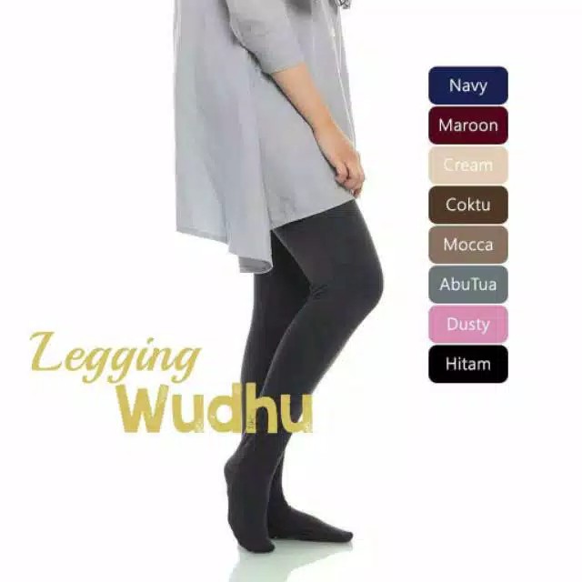 ( 1KG MUAT 10PCS ) WUDHU  LEGGING PREMIUM