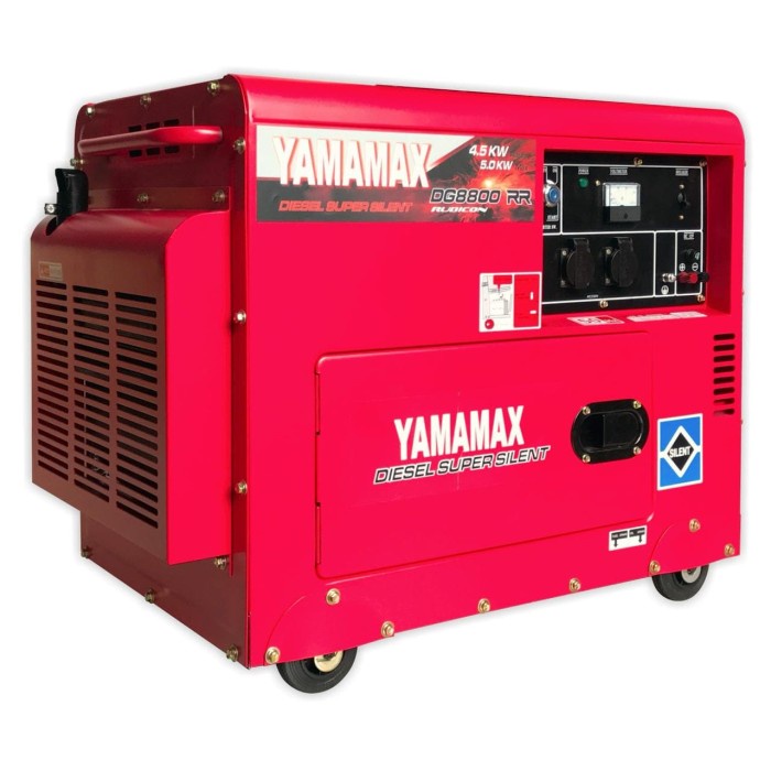 Genset silent 5000watt yamamax pro 5kva 1phase solar termurah
