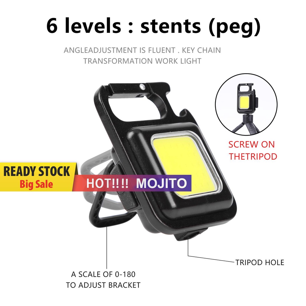 Lampu Inspeksi COB Multifungsi Dengan Bracket