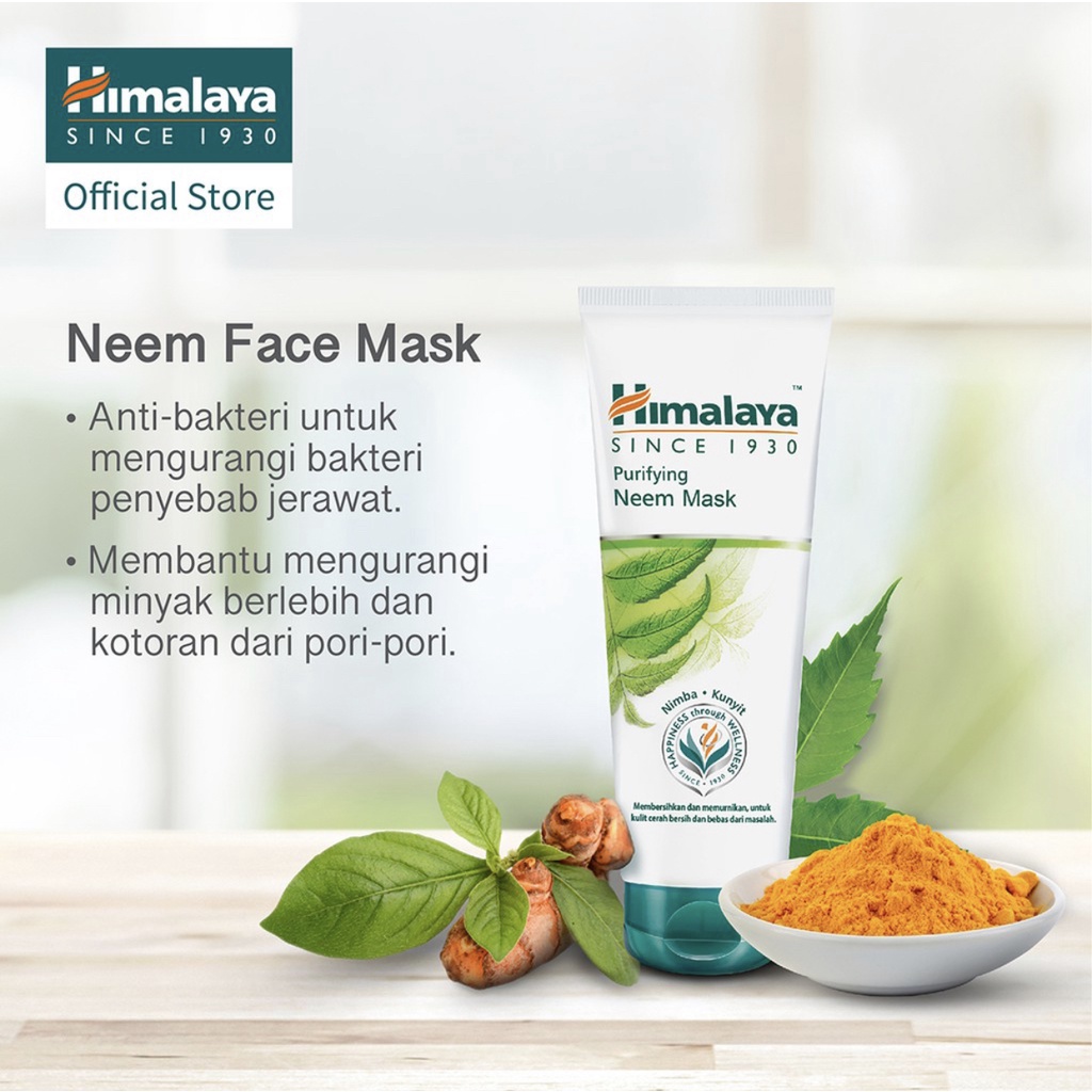 Himalaya Purifying Neem Mask | Masker Wajah | 50mL | 100mL