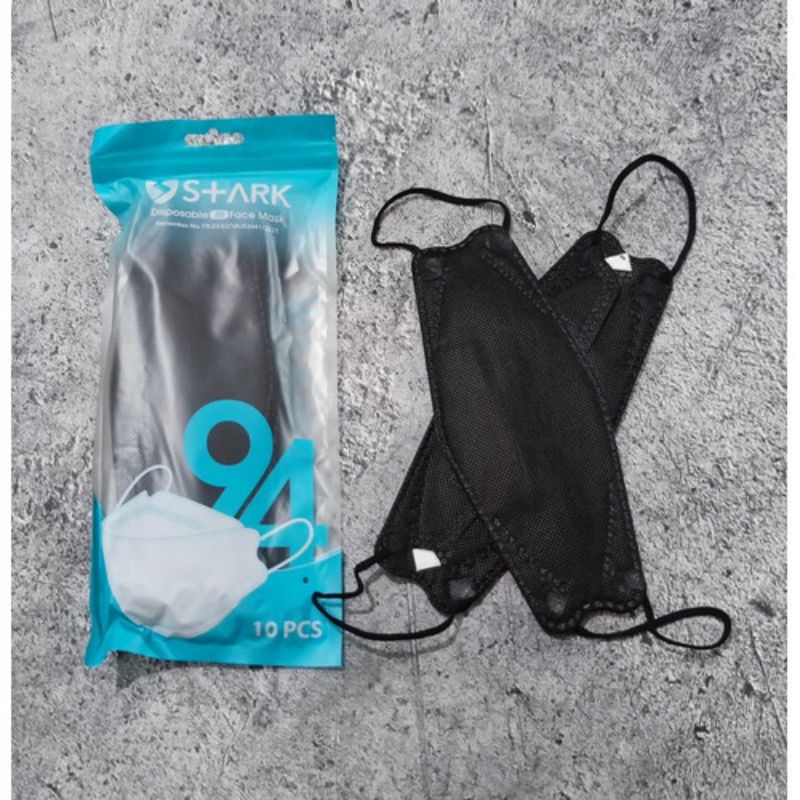 Masker Korea STARK KF94 / 4ply / Warna HITAM