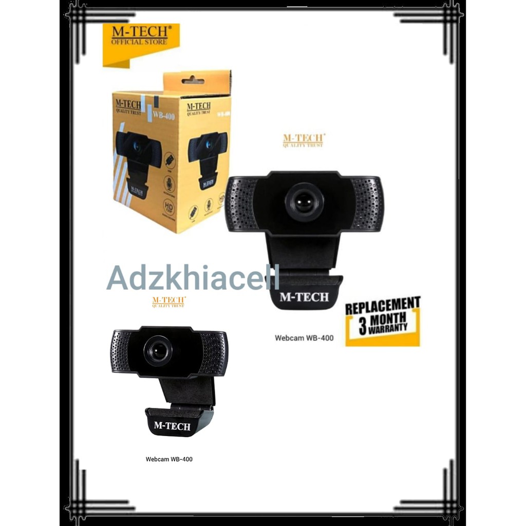 Webcam M-TECH WB 400  PC CAMERA MTECH WB400 webcm m-tech 720P Camera WEBCAM 720 PIXELS (MURAH) USB