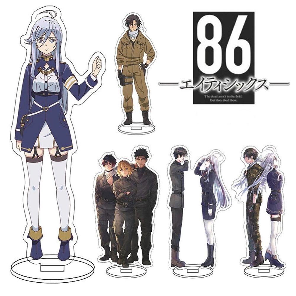 Lanfy Anime Figure Stand Dua Sisi Hadiah Anak Dekorasi Meja Model Figure Transparan Karakter Anime Plat Akrilik