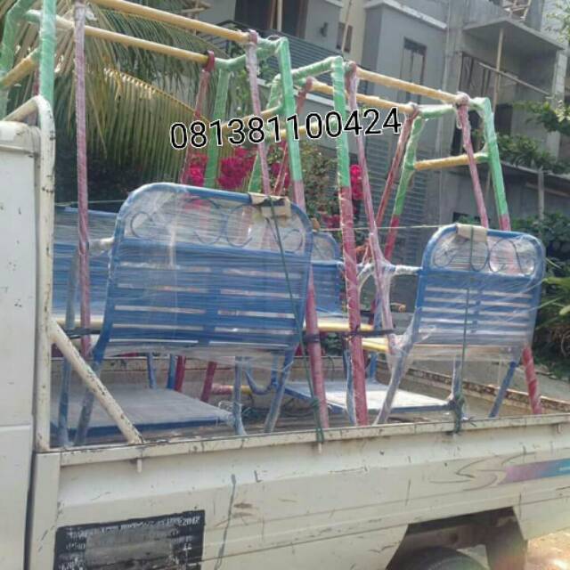 Ayunan besi ayunan anak ayunan paud bangku 80 bisa untuk 4 dewasa free ongkir jkt dan bekasi