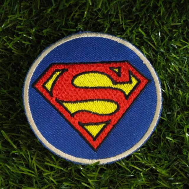 Bordir Superman Patch Iron On SUPERMAN Superboy Aksesoris Fashion Jaket Tas Topi