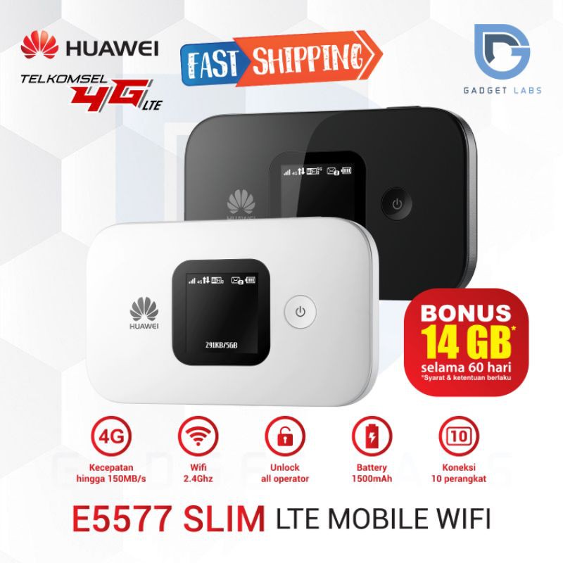 Mifi Modem Wifi Huawei E5577 4g Lte Unlock All Operator Shopee Indonesia