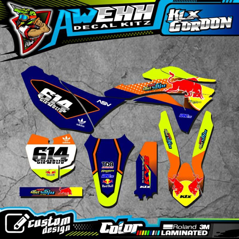 DECAL KLX GORDON STABILO CUSTOM FULLBODY