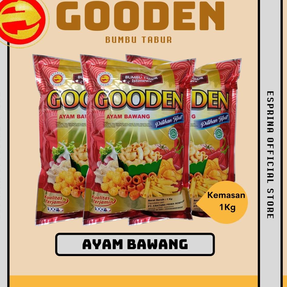 

Kekinian Bumbu Tabur - GOODEN - Rasa AYAM BAWANG - AYAM BAWANG - Kemasan 1 Kg