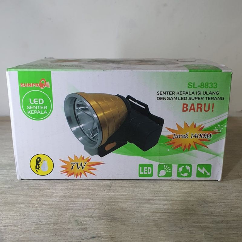 Senter Kepala Sunpro SL 8833 7W