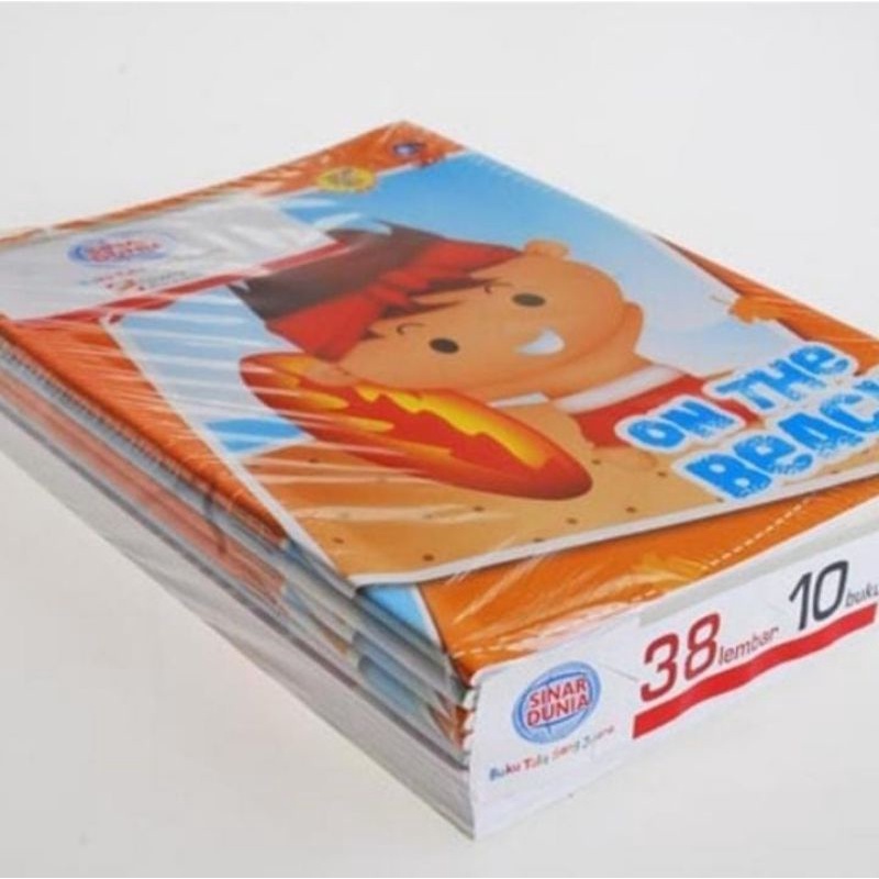 

(1 Pack) Buku Tulis 38 Sinar Dunia 10x38 Lembar motif random