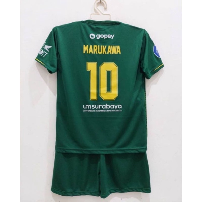 SETELAN JERSEY ANAK PERSEBAYA HOME KIDS BONCIL BONEK CILIK BEST SELLER