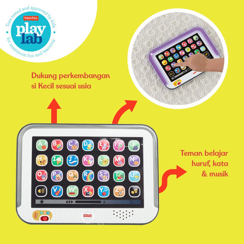 Fisher Price Laugh and Learn Smart Stages Tablet Mainan Edukasi Anak Balita