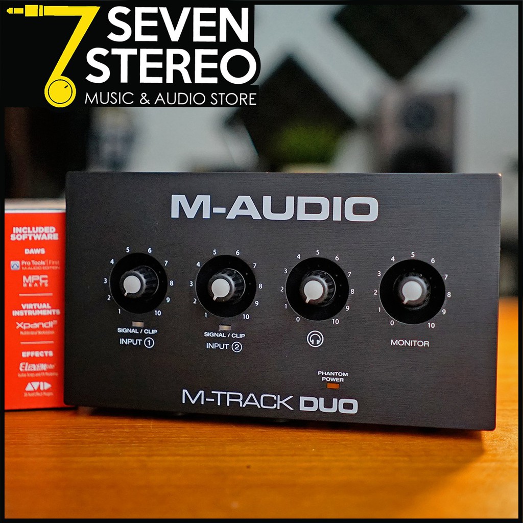 M-AUDIO MTRACK DUO M TRACK SOUNDCARD AUDIOINTERFACE M AUDIO ORIGINAL
