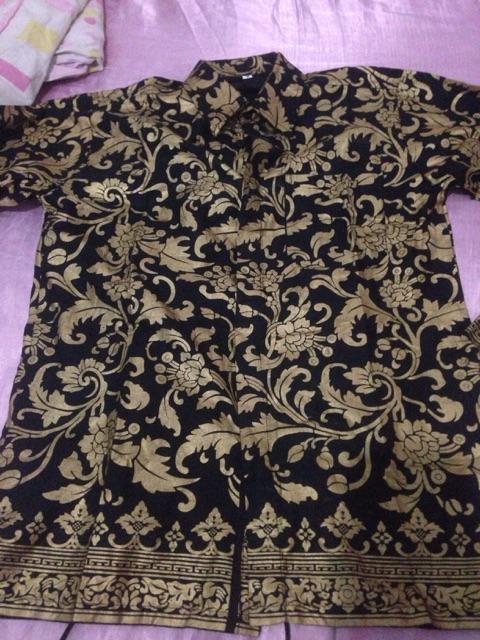 Size M L Xl Xxl Menowo Batik Hrb026 Kenongo Kemeja Batik Lengan Panjang Murah