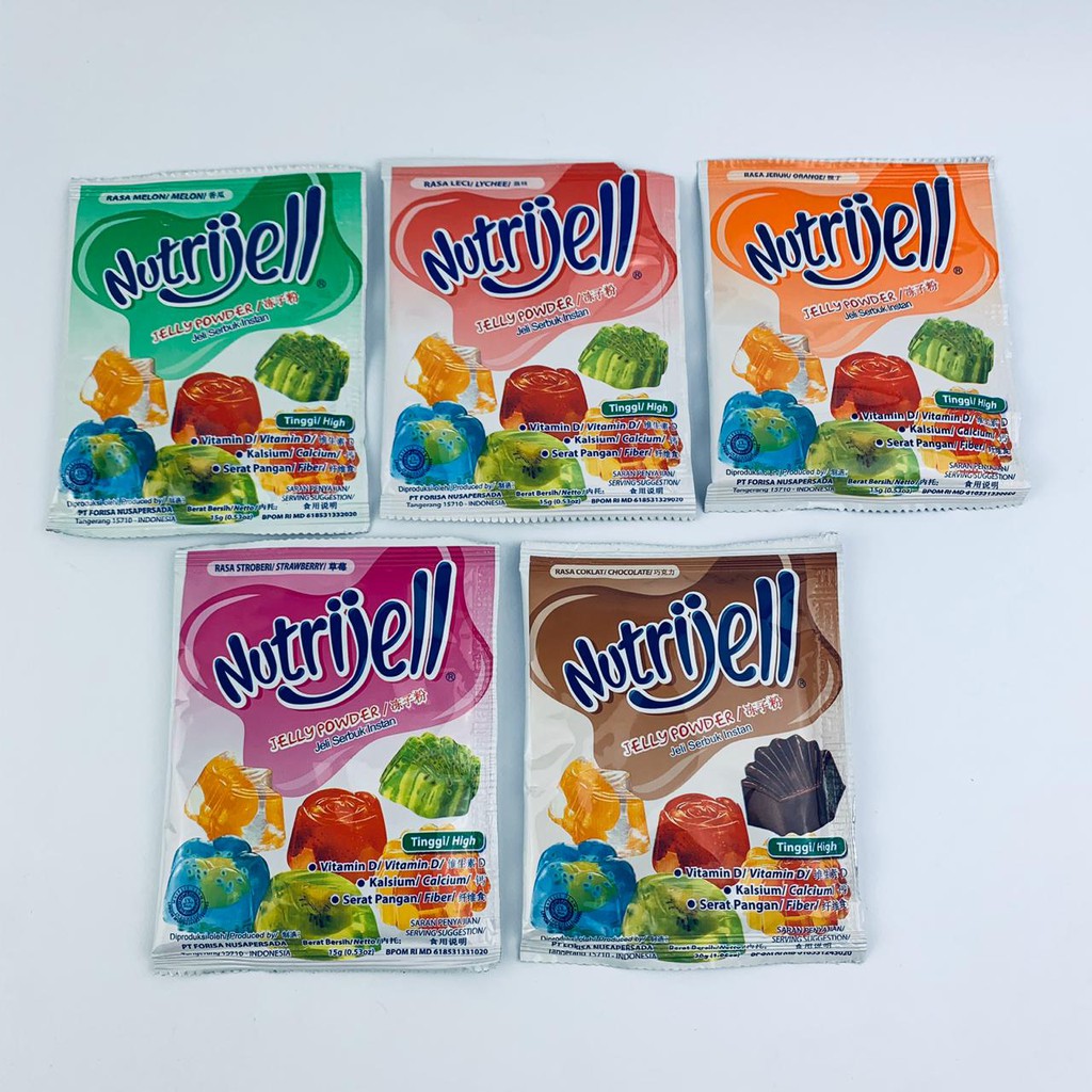 NUTRIJELL JELLY POWDER 5 VARIAN RASA15g