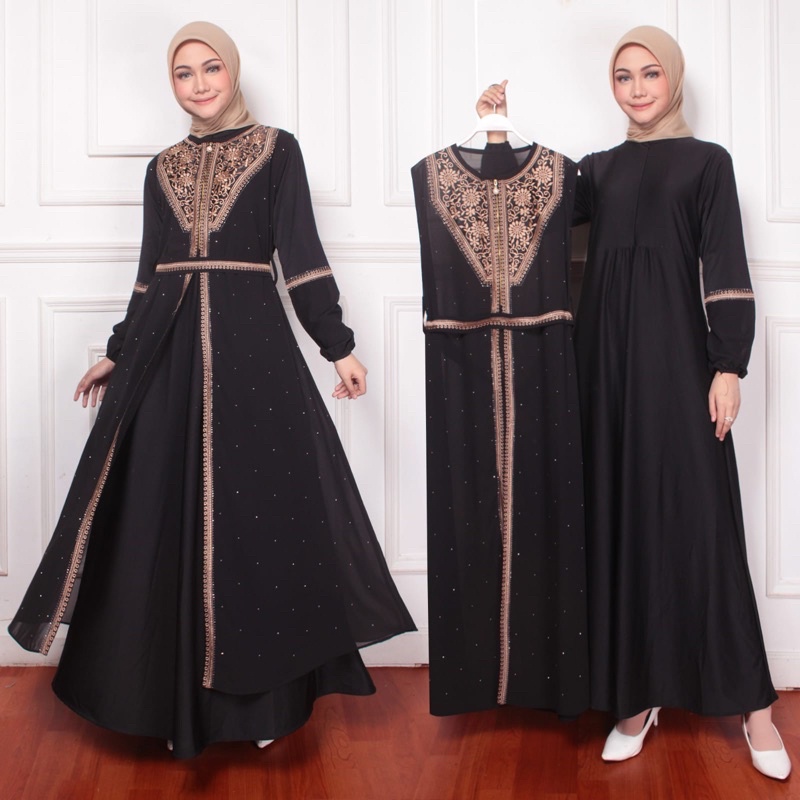 abaya turki abaya hitam abaya dubai gamis arab gamis turki abaya premium abaya bordir abaya terbaru