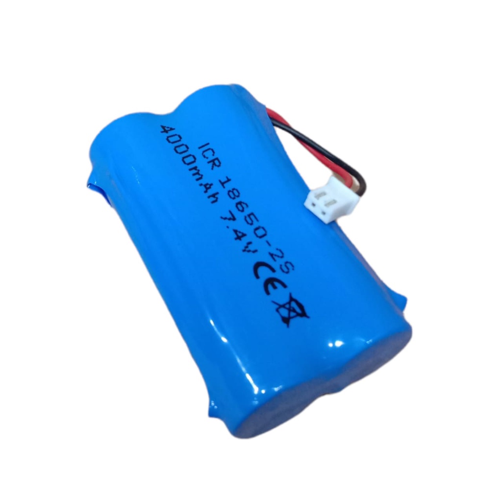 Baterai Speaker Bluetooth / Baterai RC &amp; Elektronik Lainnya 2X 18650-2S 4000mAh 7.4V Protektor BMS 4.5A Konektor JST 2 PIN PUTIH