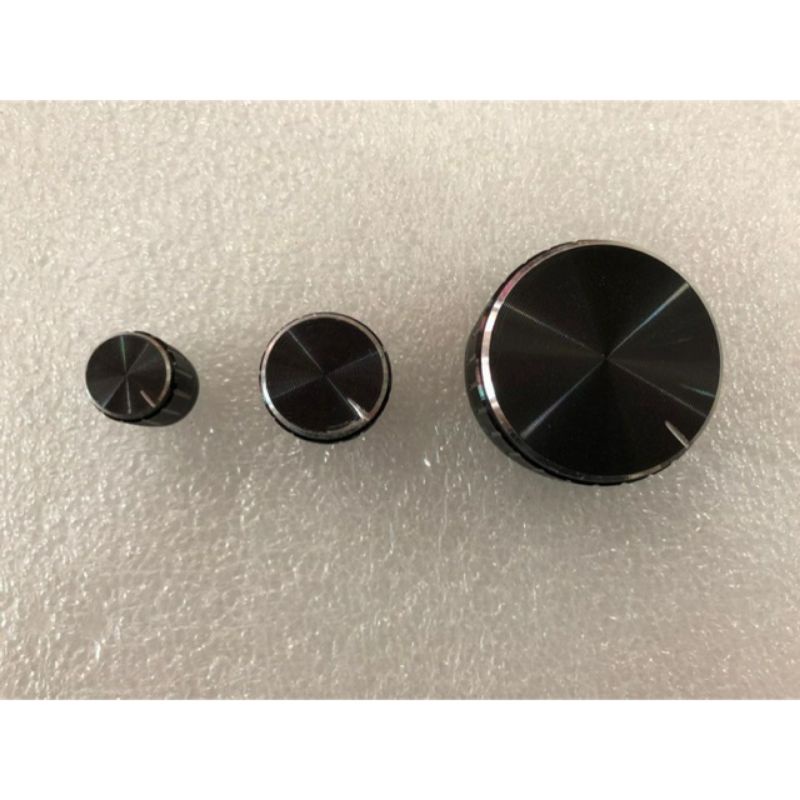 Knop Potensio Alumunium Hitam 40mm