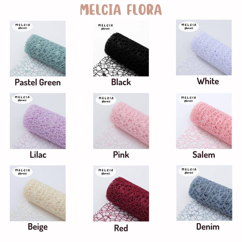 

Flower Wrapping Paper Jaring Nett Spider / Kertas Buket / Kertas Bunga / Kertas Cellophane / Kertas Kado / Buket Uang / Flower Bouquet / Pembungkus Bunga / Dekorasi Buket Bunga