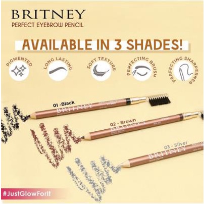 ^ KYRA ^ Britney Pensil Alis Perfect Eyebrow Pencil Eye Brow by Purbasari