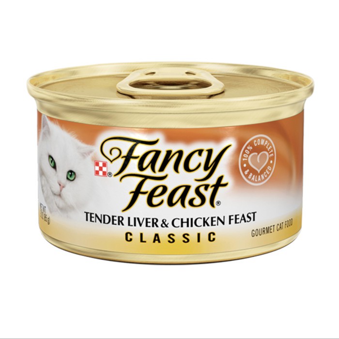 Fancy feast cat food tender liver & chicken feast classic pate 85 gr