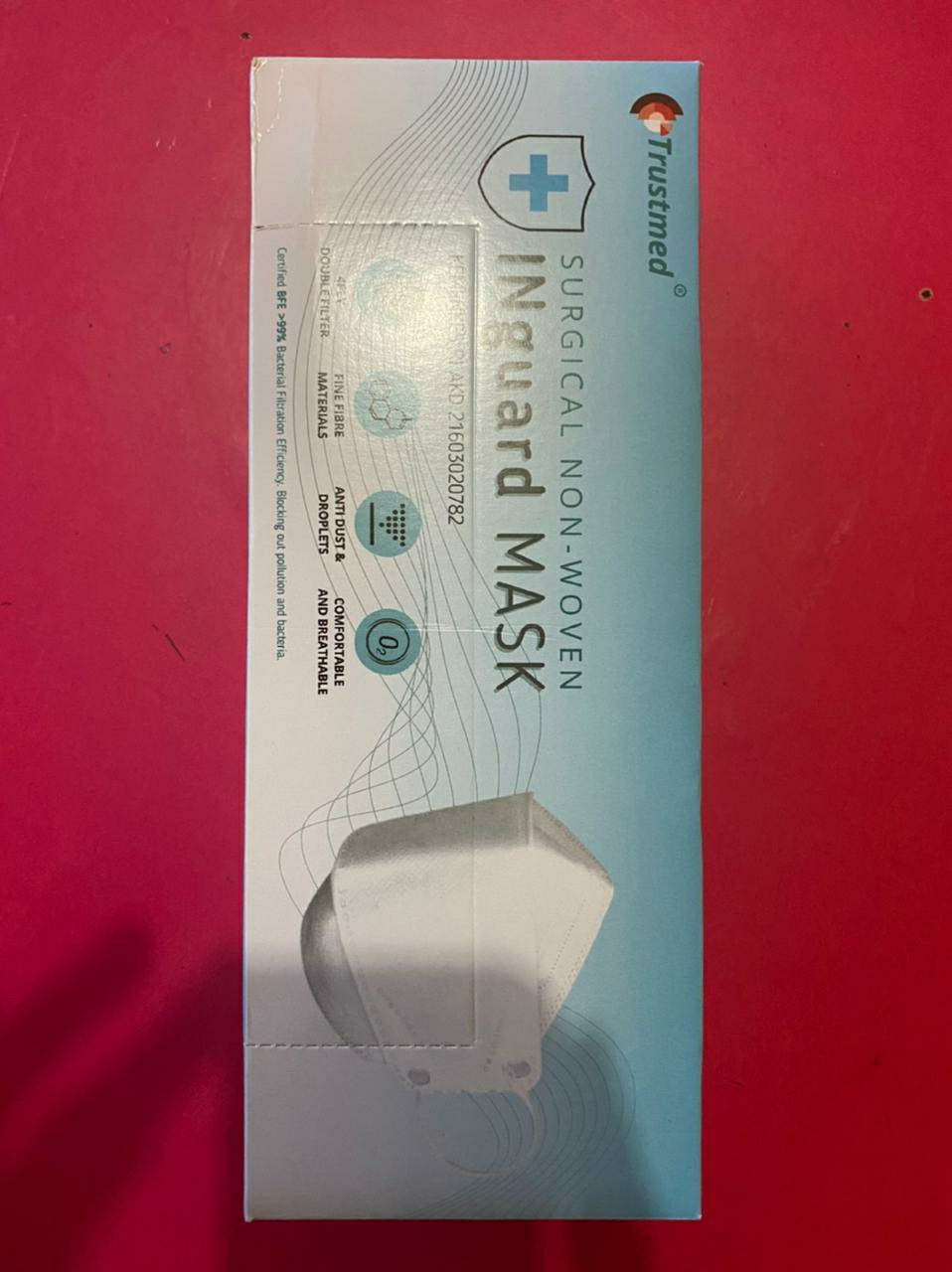 Trustmed Inguard Mask 4 Ply Jet Black | Double Meltblown Filter