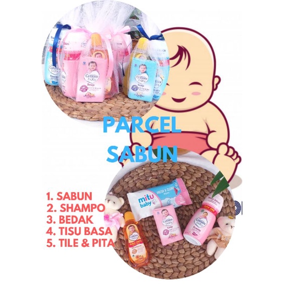 Parcel Bayi Murah || Mini parcel Cussions Baby || Perlengkapan Mandi Bayi || Hampers Kelahiran Bayi