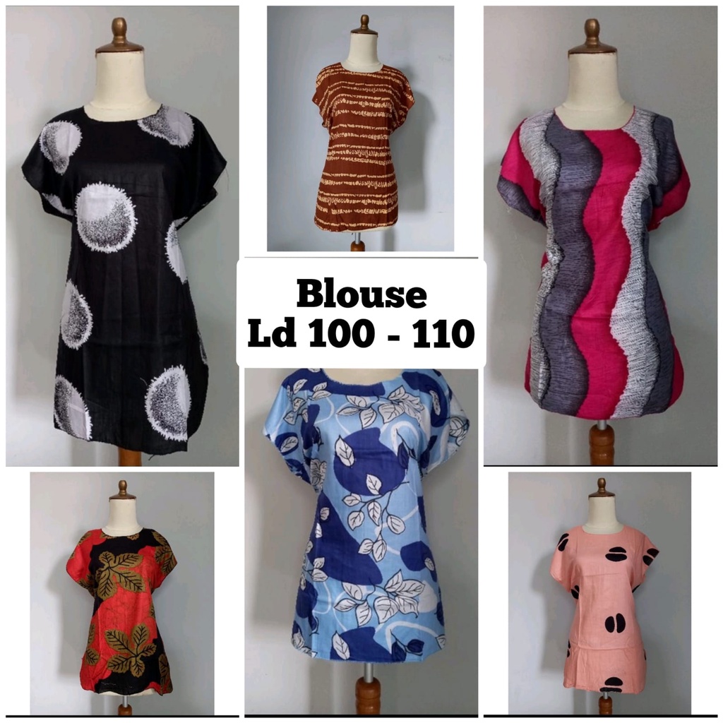 Baju Atasan Blouse Midi Murah / Blus Rayon