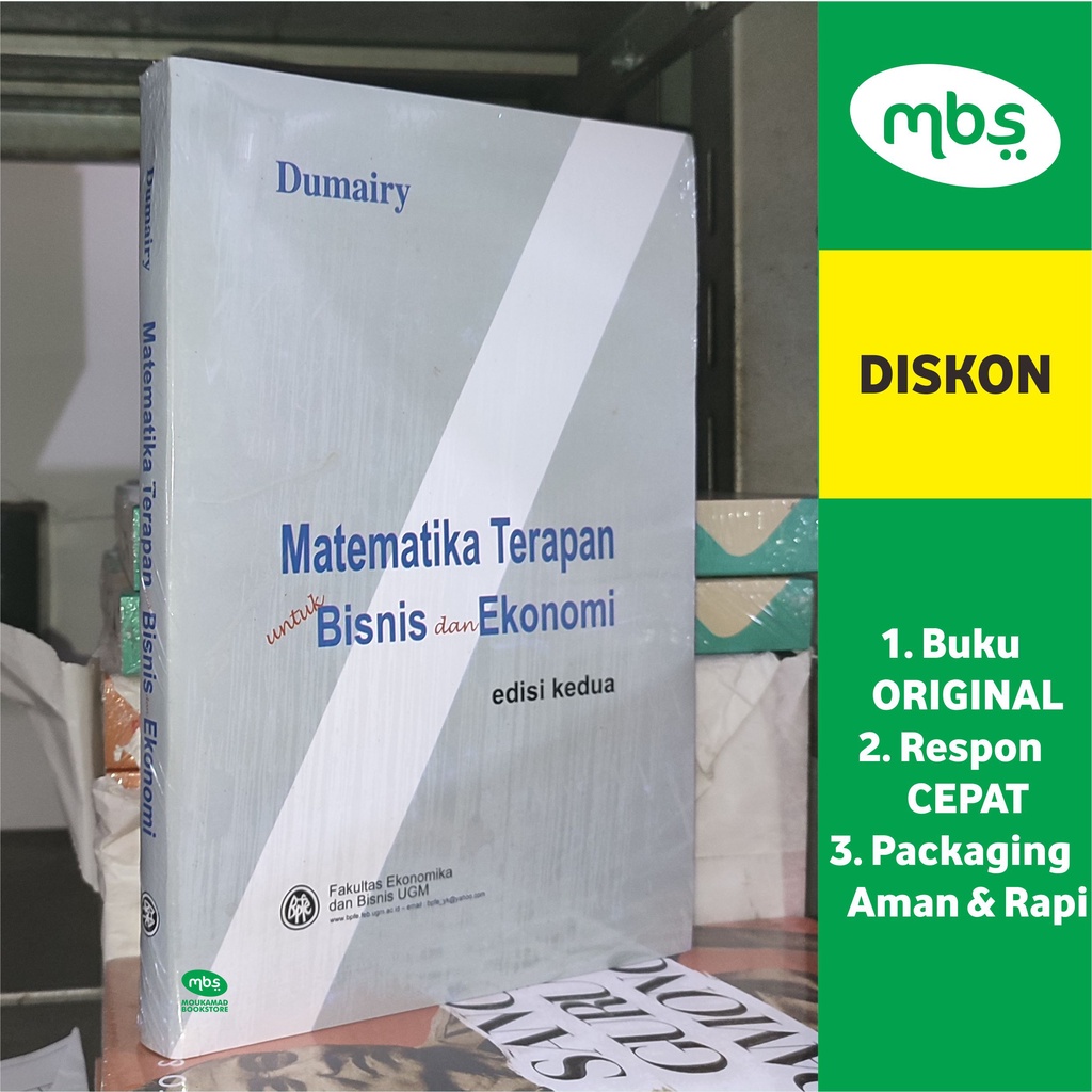 BUKU MATEMATIKA TERAPAN UNTUK BISNIS DAN EKONOMI - Dumairy