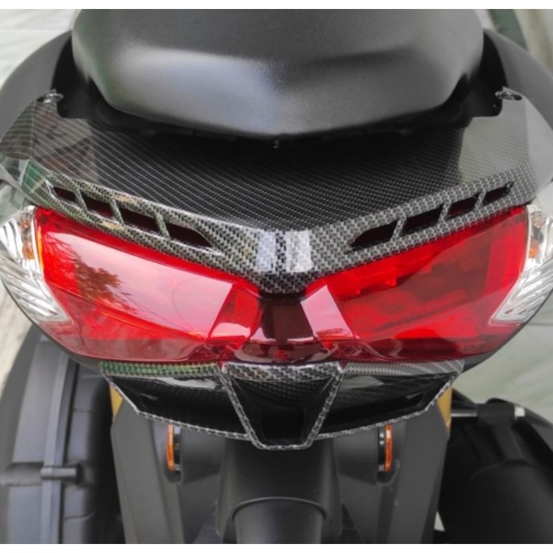 Ducktail Nmax New Daktail Nmax New Karbon Sirip Lampu Belakang Nmax New Cover Topi Lampu stop Nmax New 2020-2022 Merk Nemo Original