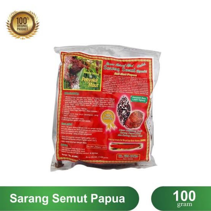 Sarang Semut Papua Asli 100 gr Kencono Sari