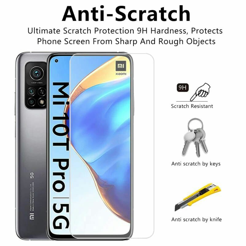 SCREEN PROTECTOR BENING XIAOMI MI 10T/MI 10T PRO 9H TEMPERED GLASS CLEAR KACA