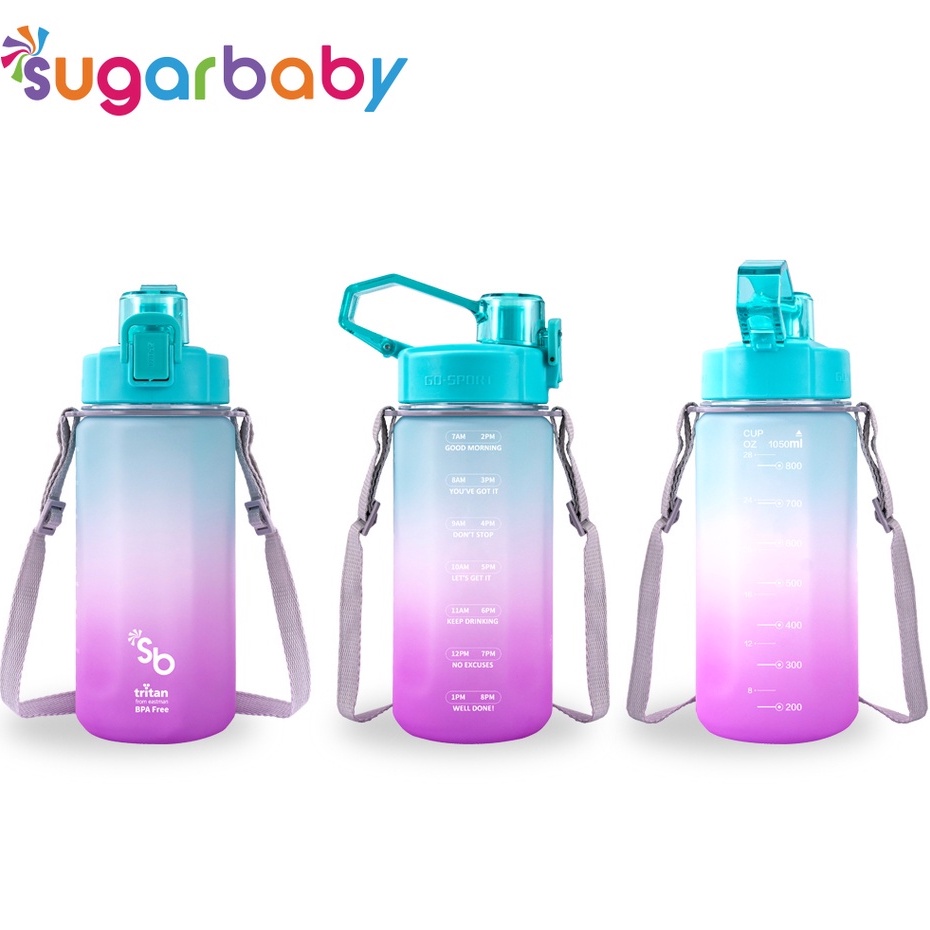 SUGARBABY Tritan Fit Bottle 2in1 (Rainbow) - 1050ml