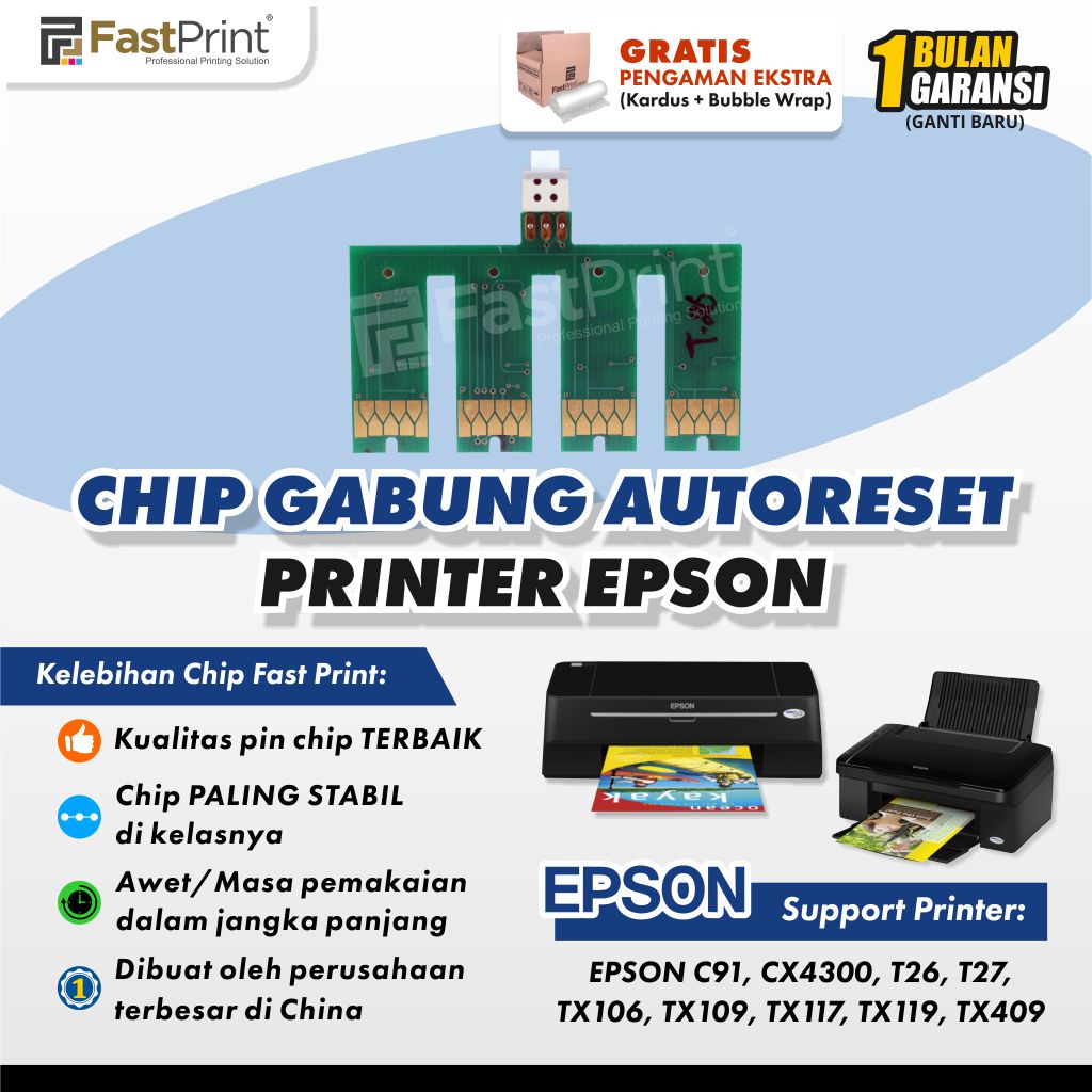 Chip Cartridge Epson T27 T26 C91 TX106 TX109 TX117 TX409 CX4300