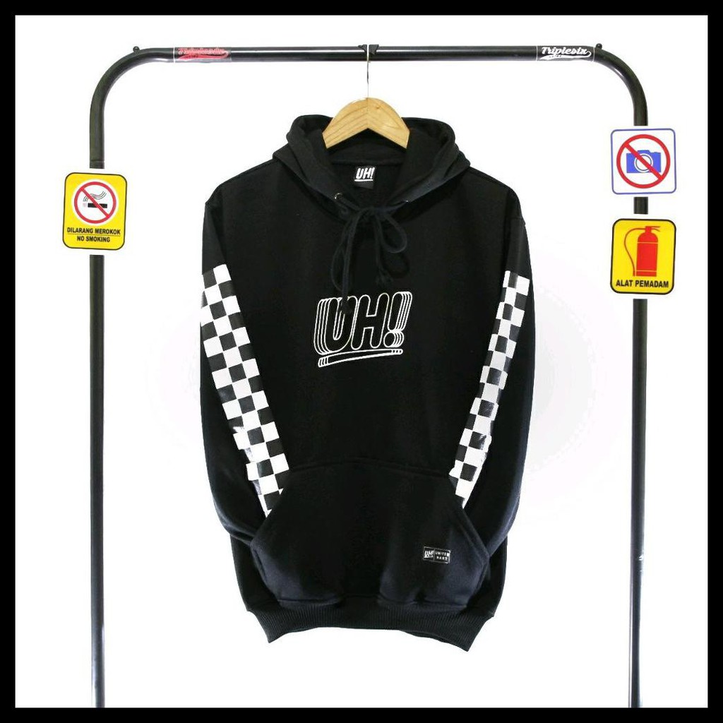 Grosir Motif Catur Sweater Hoodie Pria