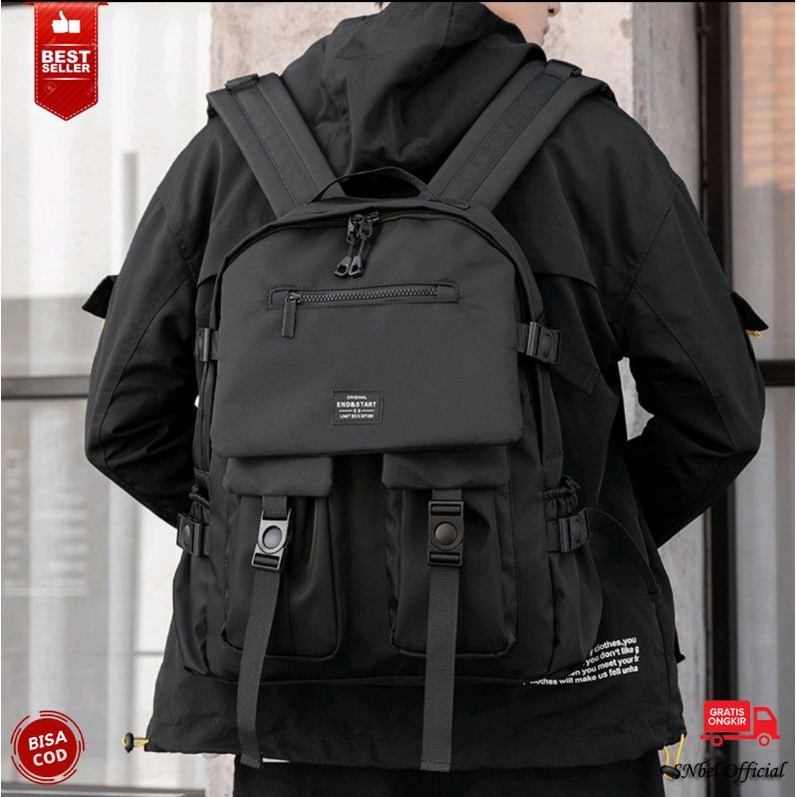 Tas ransel sekolah travel backpack tas punggung pria wanita cowo impor original murah 2069