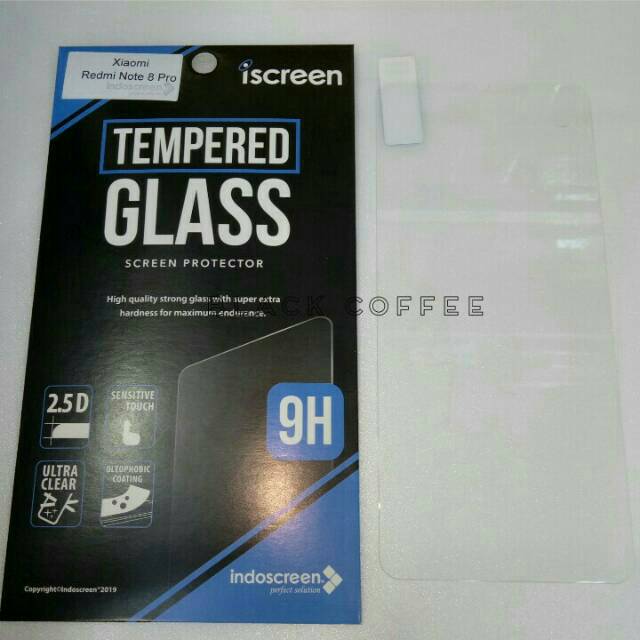 Tempered glass xiaomi redmi note 8 pro tempered glass iScreen bening