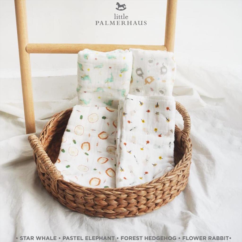 Pastel Elephant Palmerhaus Tottori Baby Towel Handuk Bayi Jepang