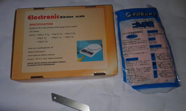 Timbangan Digital Dapur Sf400 Collour 10 Kg 1 Gr Kitchen Scale Tepung Kue Roti Buah Led Backlight
