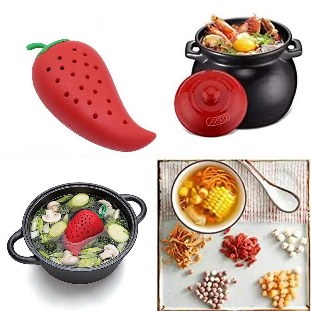 【 ELEGANT 】 Saringan Bumbu Dapur Cabe Kreatif Gadget Rebusan Soup Seasoning Kit