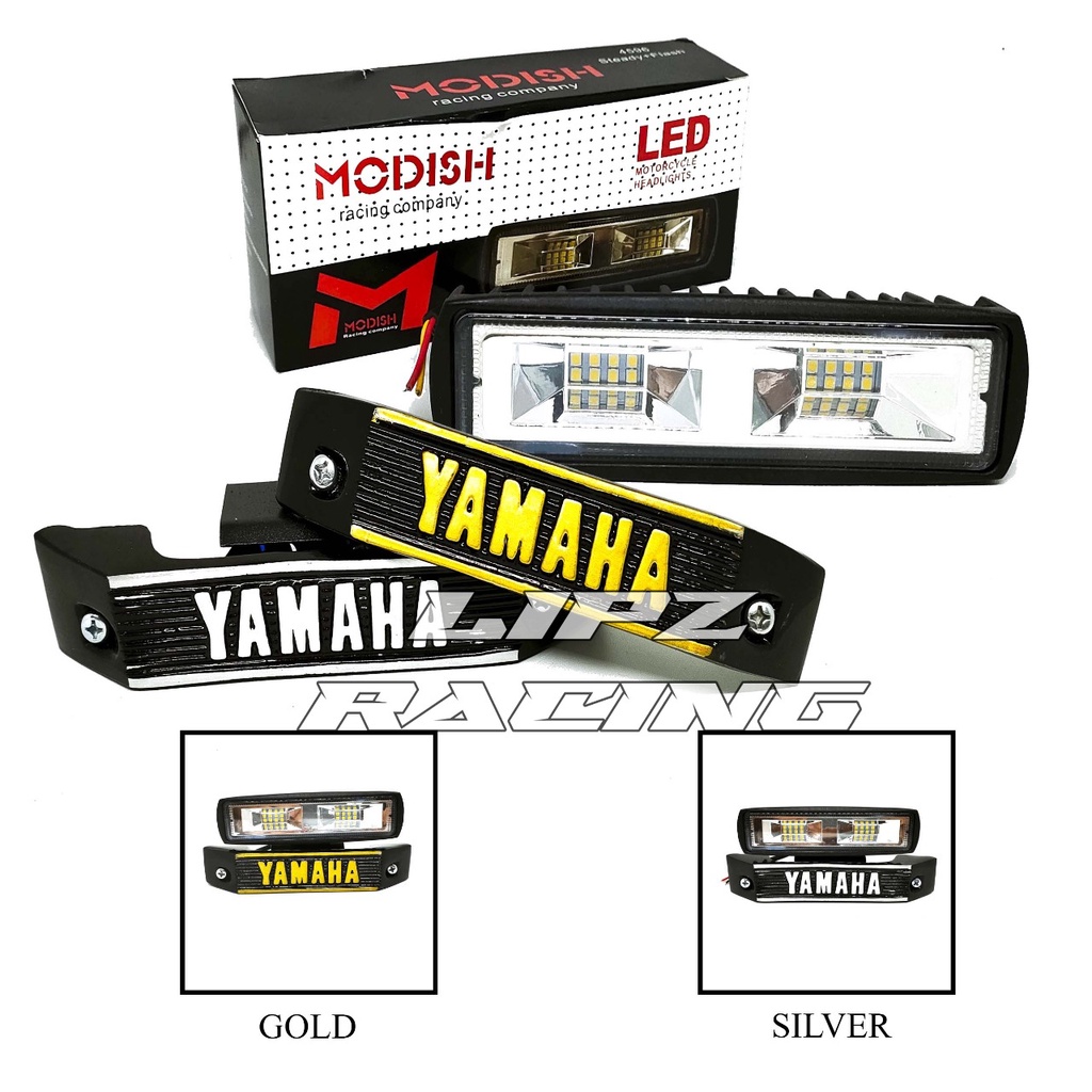 PAKET LAMPU TEMBAK LED MODEL 4596 + BREKET KUMIS YAMAHA PNP RX-KING SRIES