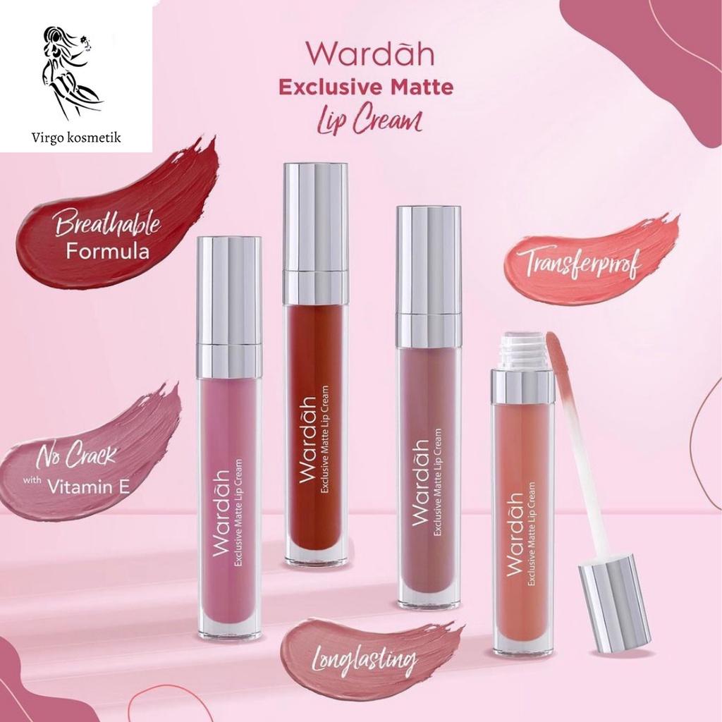 Wardah Exclusive Matte Lip Cream - Warna Intense dan Tahan Lama