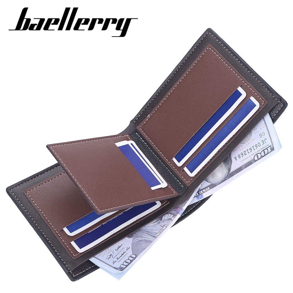 BAELLERRY DR089 Dompet Pria Bahan Kulit PU Leather Premium WATCHKITE WKOS