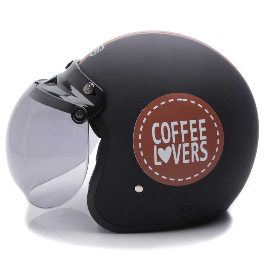 [Helm Dewasa] WTO Helmet Retro Bogo - Coffee Lovers 