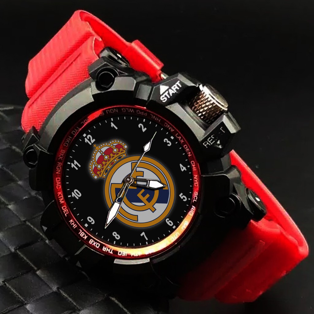 (EXCLUSIVE) JAM TANGAN REAL MADRID 2 (STRAP WARNA)