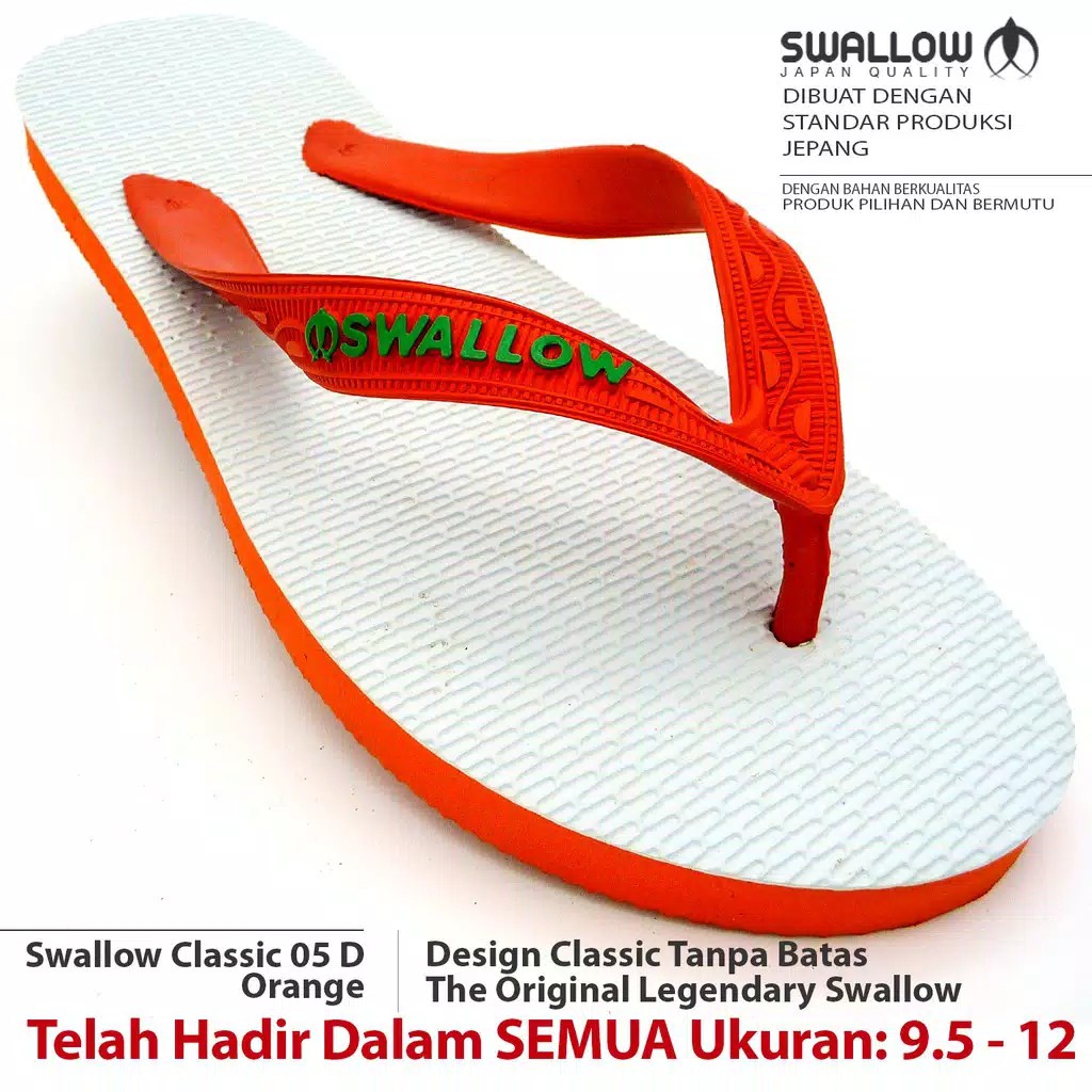 (COD) Sandal Jepit Karet Swallow 05 Classic Murah