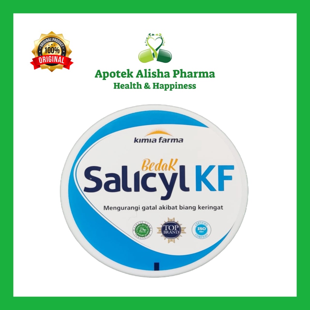 Bedak Salicyl KF Pot 60gr - Salicyl Talk Kimia Farma / Bedak Tabur Untuk Gatal/Alergi/Biang Keringat Talk/Bedak Salisil KF